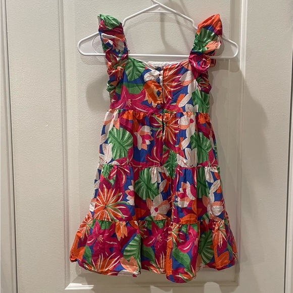 Janie and Jack Tropical Floral Tiered Dress - Picture 4 of 4